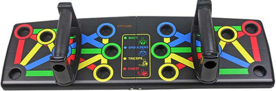 FIVANIO 12 in 1 Push Up Board/Foldable Push Up Rack Training Board Stand Push-up Bar(Multicolor)