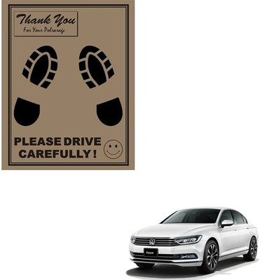SEMAPHORE Paper Disposable Paper Mat For  Volkswagen Passat(Brown)