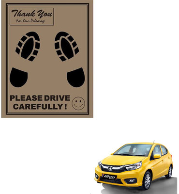 SEMAPHORE Paper Disposable Paper Mat For  Honda Brio(Brown)
