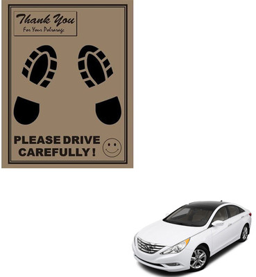 SEMAPHORE Paper Disposable Paper Mat For  Hyundai Sonata(Brown)