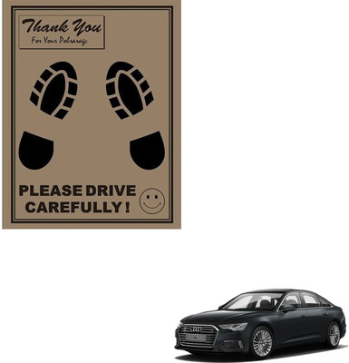 SEMAPHORE Paper Disposable Paper Mat For  Audi A6(Brown)