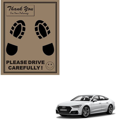 SEMAPHORE Paper Disposable Paper Mat For  Audi A7(Brown)