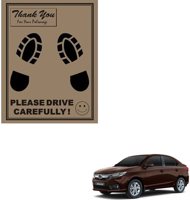SEMAPHORE Paper Disposable Paper Mat For  Honda Amaze(Brown)