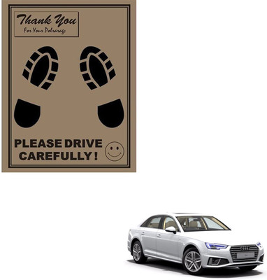 SEMAPHORE Paper Disposable Paper Mat For  Audi A4(Brown)