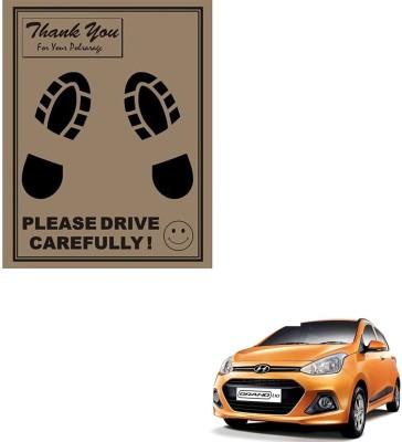 SEMAPHORE Paper Disposable Paper Mat For  Hyundai Grand i10(Brown)