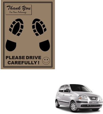 SEMAPHORE Paper Disposable Paper Mat For  Hyundai Santro Xing(Brown)
