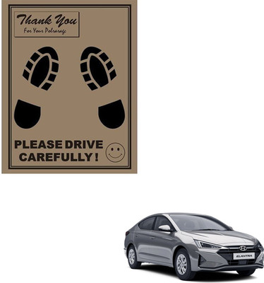 SEMAPHORE Paper Disposable Paper Mat For  Hyundai Elantra(Brown)