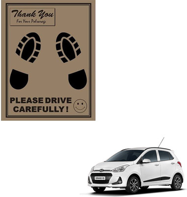 SEMAPHORE Paper Disposable Paper Mat For  Hyundai i10(Brown)