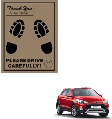 SEMAPHORE Paper Disposable Paper Mat For  Hyundai i20 Active(Brown)