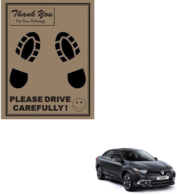 SEMAPHORE Paper Disposable Paper Mat For  Renault Fluence(Brown)