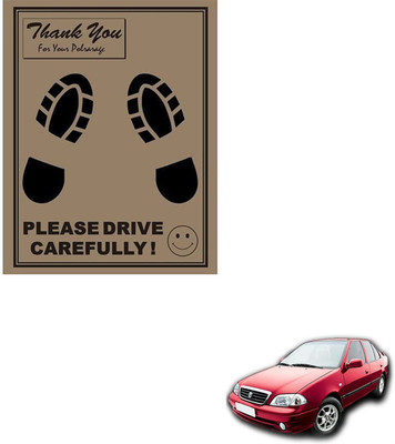 SEMAPHORE Paper Disposable Paper Mat For  Maruti Esteem(Brown)