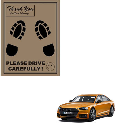 SEMAPHORE Paper Disposable Paper Mat For  Audi A8(Brown)