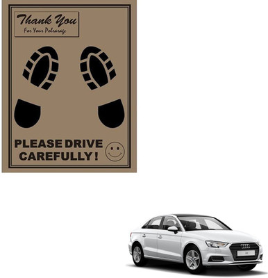 SEMAPHORE Paper Disposable Paper Mat For  Audi A3(Brown)