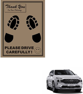 SEMAPHORE Paper Disposable Paper Mat For  Hyundai SantaFe(Brown)