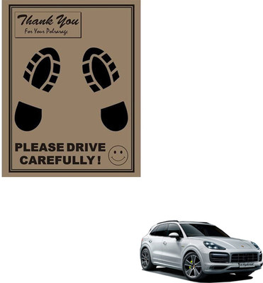 SEMAPHORE Paper Disposable Paper Mat For  Porsche Cayenne(Brown)