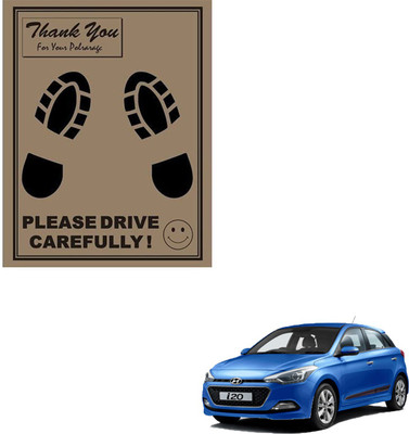 SEMAPHORE Paper Disposable Paper Mat For  Hyundai i20(Brown)