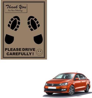 SEMAPHORE Paper Disposable Paper Mat For  Volkswagen Polo(Brown)