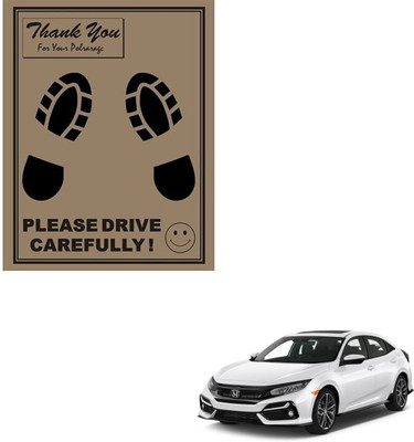 SEMAPHORE Paper Disposable Paper Mat For  Honda Civic(Brown)