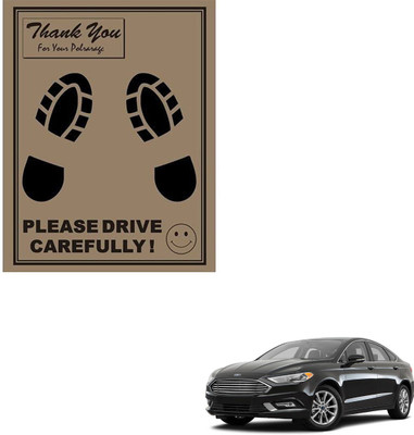 SEMAPHORE Paper Disposable Paper Mat For  Ford Fusion(Brown)