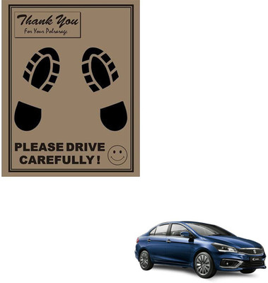 SEMAPHORE Paper Disposable Paper Mat For  Maruti Ciaz(Brown)