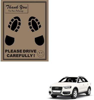 SEMAPHORE Paper Disposable Paper Mat For  Audi Q3(Brown)