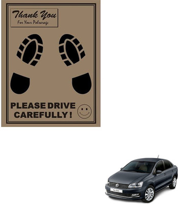 SEMAPHORE Paper Disposable Paper Mat For  Volkswagen Vento(Brown)
