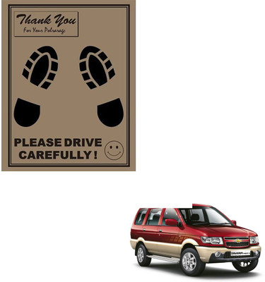 SEMAPHORE Paper Disposable Paper Mat For  Chevrolet Tavera(Brown)