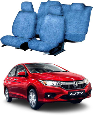 Chiefride Cotton Car Seat Cover For Honda City New ivtech/idtech(All Detachable Headrest, 5 Seater, 2 Back Seat Head Rests)