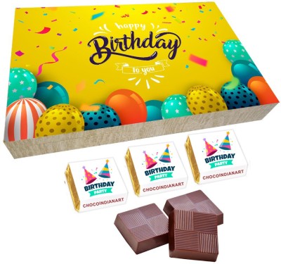 CHOCOINDIANART Wonderful Happy Birthday, 12pcs Delicious Chocolate Gift Box, Truffles(12 Units)