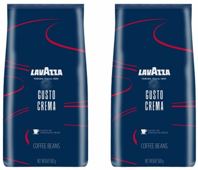 Lavazza Gusto Crema Pack of 2 Coffee Beans (2 x 500 g)