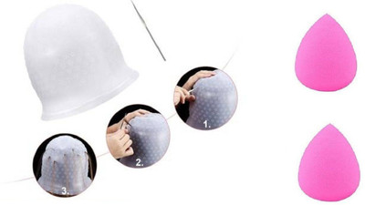 VISYA BEAUTY Highlighting Cap - Classic (2 Items in the set) +2 PUFF PINK(2 Items in the set)