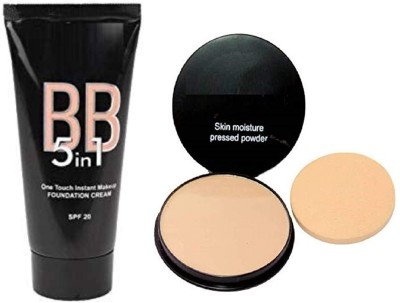 ADJD MATTE FINISH COMPACT & 5 IN 1 MATTE FINISH FOUNDATION(2 Items in the set)