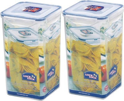 LOCK & LOCK Plastic Fridge Container  - 4 L(Pack of 2, Clear)