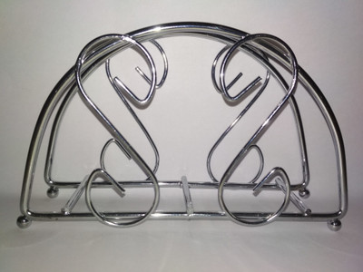 AMANAT 1 Compartments STEEL NAPKIN HOLDER(Silver)