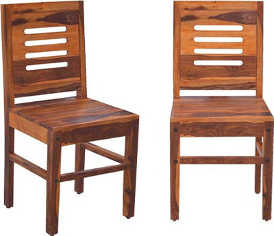 FUREON Solid Sheesham Wood Multipurpose Contemporary Dining Chairs set of 2 Solid Wood Dining Chair(Set of 2, Finish Color - Teak)