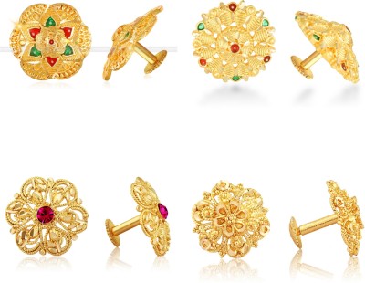 VIVASTRI VIVASTRI Everyday wear Gold plated Stud Earring for Women and Girls Alloy Cubic Zirconia Alloy Stud Earring