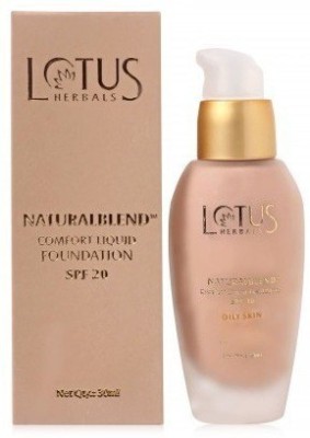 LOTUS HERBALS Natural blend comfort liquid foundation spf -20 Foundation(330-Soft Cameo, 30 ml)