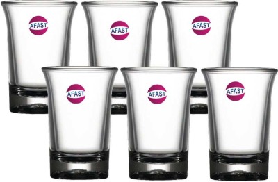 Somil (Pack of 6) Party Perfect Shot Glasses- C75 Glass Set Water/Juice Glass(30 ml, Glass, Clear)