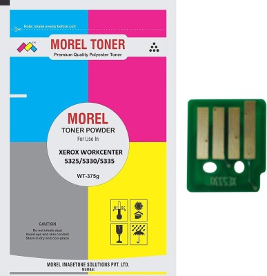 MOREL 5325 TONER POWDER 375G WITH TONER CHIP FOR USE IN XEROX WORK CENTRE 5325/5330 / 5335 PHOTOCOPIER Black Ink Cartridge