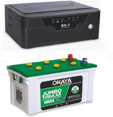Microtek HB1075+Okaya19036 Tubular Inverter Battery(160AH)