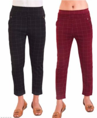 VERBUM Multicolor Jegging(Checkered)