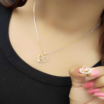 Pihoo Enterprise Alloy Gold-plated Gold Jewellery Set(Pack of 1)