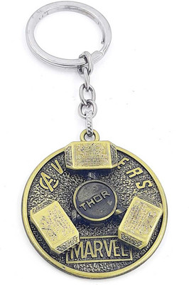 HOUSEOFTRENDZZ AVENGERS THOR GOLDEN REVOLVING KEY CHAIN Key Chain