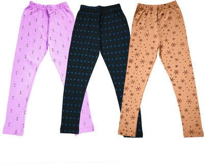 DIAZ Legging For Girls(Multicolor Pack of 3)