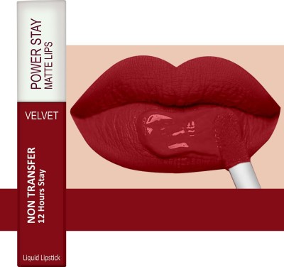 ForSure Waterproof Liquid Matte Lipstick - Power Stay (Upto 12 Hrs Stay)(Deep Red, 4 ml)