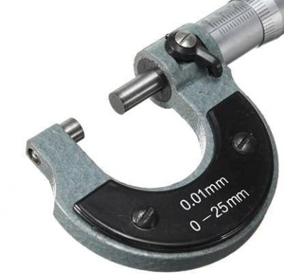 2FTR 111026 Precision Instrument Micrometer Screw Gauge Hardened 0-25mm Count 0.01mm Micrometer Screw Gauge