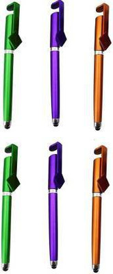 menaso Durable Universal 3 in 1 Ballpoint Function Stylus Pen with Mobile Stand Holder, Writing Pen,Screen Wipe for All Android Touchscreen Mobile Phones and Tablets (Multi-Color) Set of 6 Mobile Holder menaso Durable Universal 3 in 1 Ballpoint Function Stylus Pen with Mobile Stand Holder, Writing Pen,Screen Wipe for All Android Touchscreen Mobile Phones and Tablets (Multi-Color) Set of 6 Mobile Holder