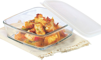 BOROSIL Square 800 ml Baking Dish(Microwave Safe)