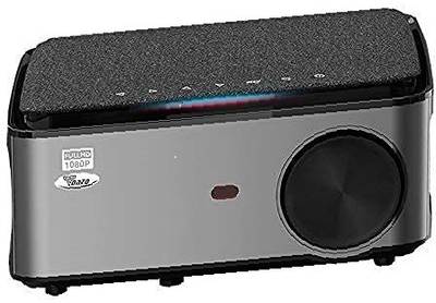 TONZO LS-418 9.0 Android Version 6800 Lumen,300inch Display, 4k Supported 1920*1080P 1GB RAM/8GB ROM 2021 Upgraded Digital Projector Keystone Zoom ,WiFi 2.4/5G Bluetooth, Mirroring (6500 lm) Portable Projector  (Black)