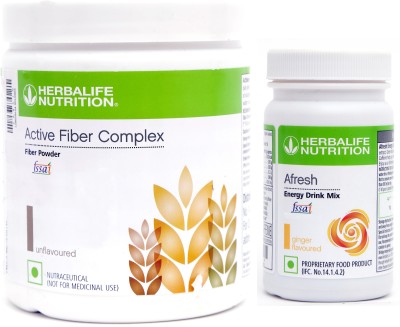 HERBALIFE ACTIVE FIBER COMPLEX +AFRESH GINGER SET OF 2 PCS Plant-Based Protein(250 g, GINGER)